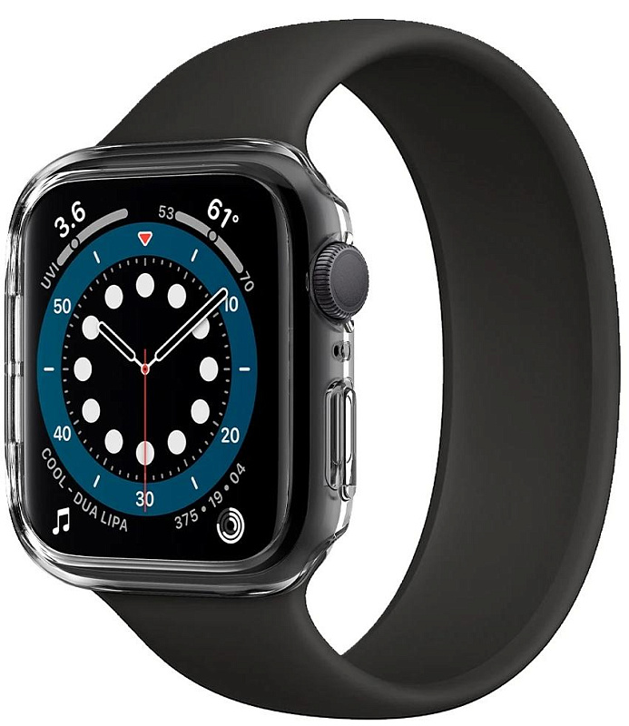 фото Чехол Spigen Thin Fit (ACS02814) для Apple Watch Series SE/4/5/6 44 mm (Crystal Clear)