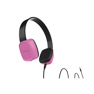 Наушники накладные Kenu Groovies для детей. Цвет: розовый.
Наушники накладные Kenu Groovies для детей.