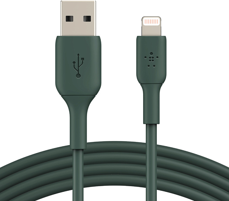 фото Кабель для iPod, iPhone, iPad Belkin Boost Charge USB-A/Lightning 1m CAA001bt1MMG (Green)