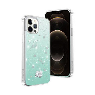 Чехол SwitchEasy Lucky Tracy для iPhone 12 & 12 Pro (6.1&quot;). Материал: поликарбонат 80%, полиуретан 20%. Цвет: синий