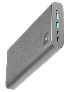 Внешний аккумулятор INTERSTEP PB2618PD 26800мАч microUSB/TypeC, дисплей, серый