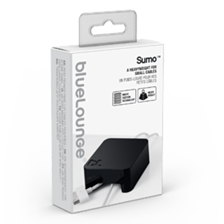 Держатель для проводов, Bluelounge Sumo. Материал пластик. Цвет: черный. 
Bluelounge Sumo Heavy Weight - Black