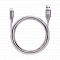 LENZZA Nylon Braided Кевларовый кабель Type-C to USB, длина 2 м. Цвет графит.
Lenzza Nylon Braided USB Type-C Kevlar Cable,2m - Grey