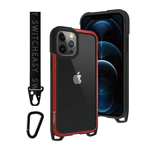 Чехол SwitchEasy Odyssey для iPhone 12 & 12 Pro (6.1"). Материал: поликарбонат 40%, полиуретан 40%, алюминий 20%. Цвет: красный