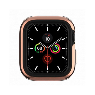 Бампер SwitchEasy Odyssey для Apple Watch 5 и 4 44mm". Цвет розовый золотой