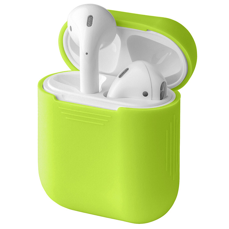 фото Силиконовый чехол для AirPods салатовый