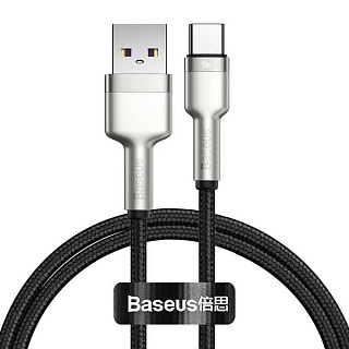 Кабель Baseus Cafule Series Metal (CATJK-A01) USB/USB-C 40W 1m (Black)