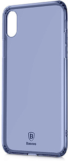 Чехол Baseus Simple Series Case For iPhoneX (Anti-fall TPU) Transparent Blue