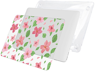 Чехол накладка пластиковая i-Blason для Macbook Pro15 A1707 Pink flowers