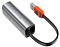 Адаптер Baseus Steel Cannon Series USB-A/USB-C to Ethernet CAHUB-AF0G (Dark Grey)