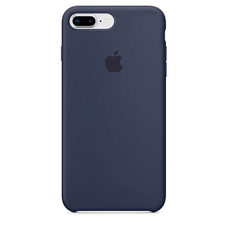 Силиконовый чехол Apple Silicone Case для iPhone 8 Plus/7 Plus, цвет (Midnight Blue) тёмно-синий