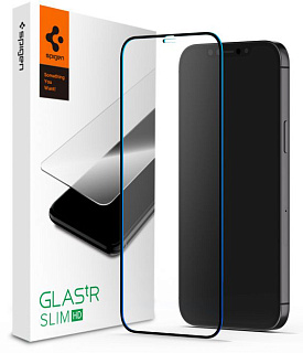 Защитное стекло Spigen Glas.tR SLIM HD (AGL01534) для iPhone 12 mini (Black)
