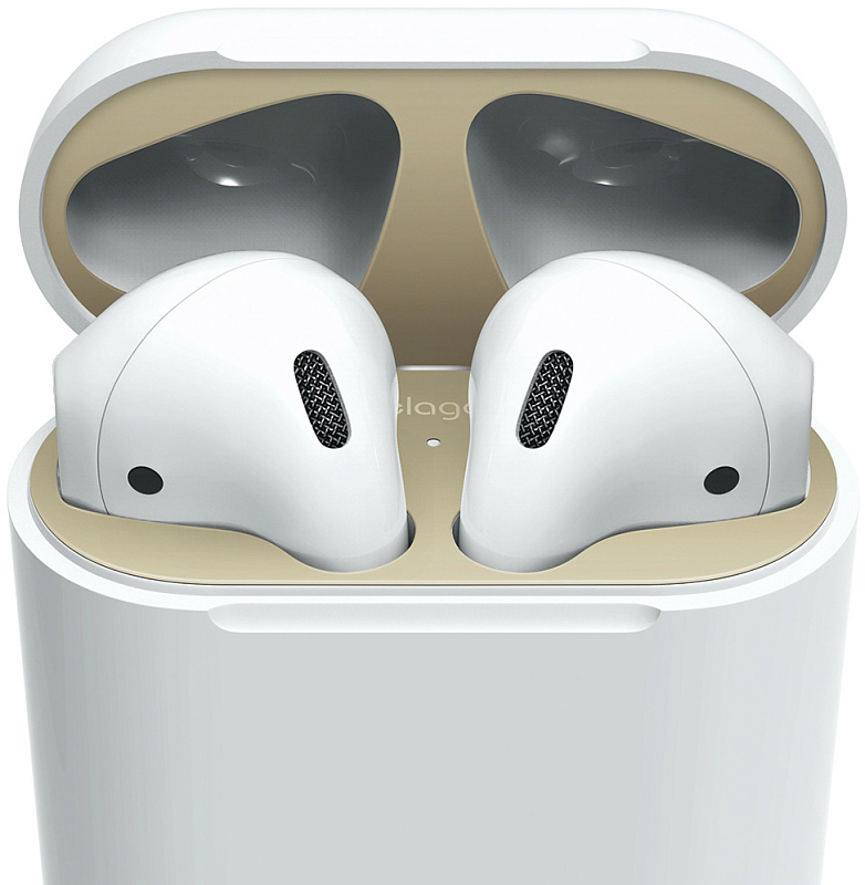 фото Чехол для AIRPODS Elago DUST GUARD - 2 SET - Matt Gold