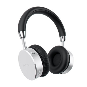 Беспроводные накладные наушники Satechi Bluetooth Aluminum Wireless Headphones. Цвет серебряный