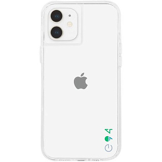 Чехол-накладка Case-Mate ECO 94 для iPhone 12 mini, покрытый антимикробным материалом Micropel. Цвет: прозрачный