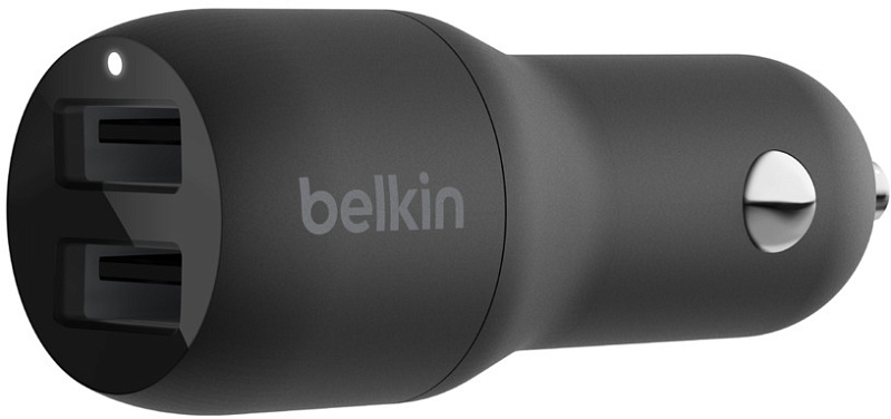 фото Автомобильное зарядное устройство Belkin Boost Up Dual USB-A 24W CCB001btBK (Black)
