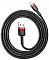 Кабель Baseus cafule Cable USB For lightning 2.4A 1M Red+Black