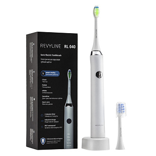 Revyline. Электрическая звуковая зубная щетка RL040, цвет белый