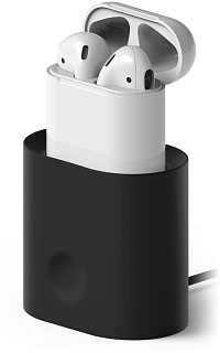 Зарядная станция из силикона Elago Airpods charging station - Black