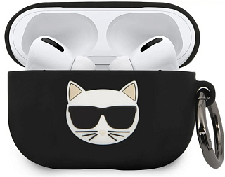 Чехол Karl Lagerfeld Silicone Case (KLACAPSILCHBK) для AirPods Pro (Black)