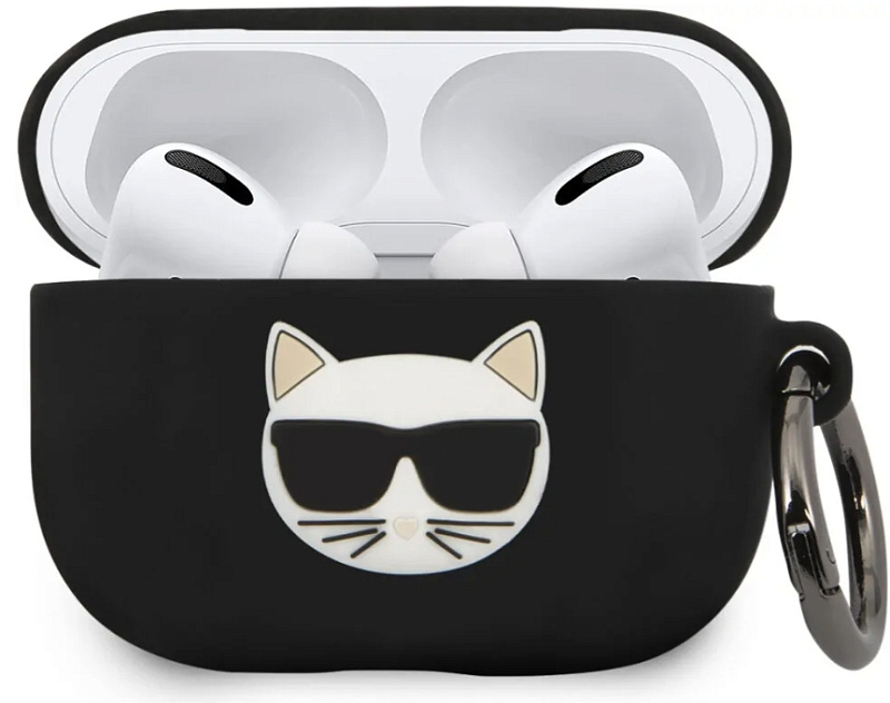 фото Чехол Karl Lagerfeld Silicone Case (KLACAPSILCHBK) для AirPods Pro (Black)