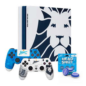 PS4 PRO "СИЛА ЛЬВА" С ДВУМЯ ГЕЙМПАДАМИ И СТИКАМИ