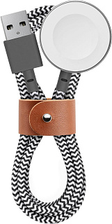 Кабель зарядный Native Union Belt Cable для Apple Watch (Black/White)