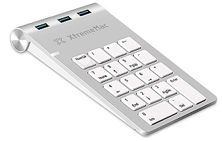 Доп. клавиатура с хабом XtremeMac NUMPAD WITH HUB 3*USB-A 3.0 PORTS