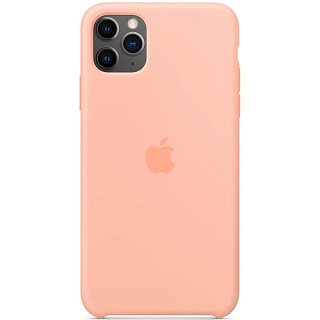 Apple iPhone 11 Pro Max Silicone Case - Grapefruit, Силиконовый чехол для Iphone 11 Pro Мах цвета спелый грейпфрут