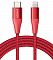 Кабель для iPod, iPhone, iPad Anker PowerLine+ II (A8652091) Lightning/USB-C 0.9m (Red)
