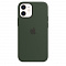 Силиконовый чехол MagSafe для IPhone 12 mini цвета кипрский зеленый