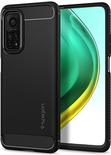 Чехол Spigen Rugged Armor (ACS02161) для Xiaomi Mi 10T/Pro (Black)
