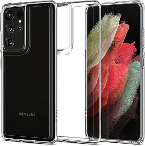 Чехол Spigen Ultra Hybrid (ACS02351) для Samsung Galaxy S21 Ultra (Clear)