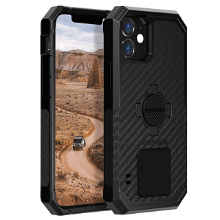 Противоударный чехол-накладка Rokform Rugged Case для iPhone 12 Mini со встроенным магнитом.. Материал: поликарбонат. Цвет: черный