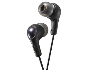 Наушники JVC внутриканальные проводные, модель HA-FX7-BN-U, серия Gumy Plus. Цвет: черный