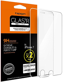 Защитное стекло SPIGEN для iPhone 7 Screen Protector GLAS . tR SLIM (2шт)