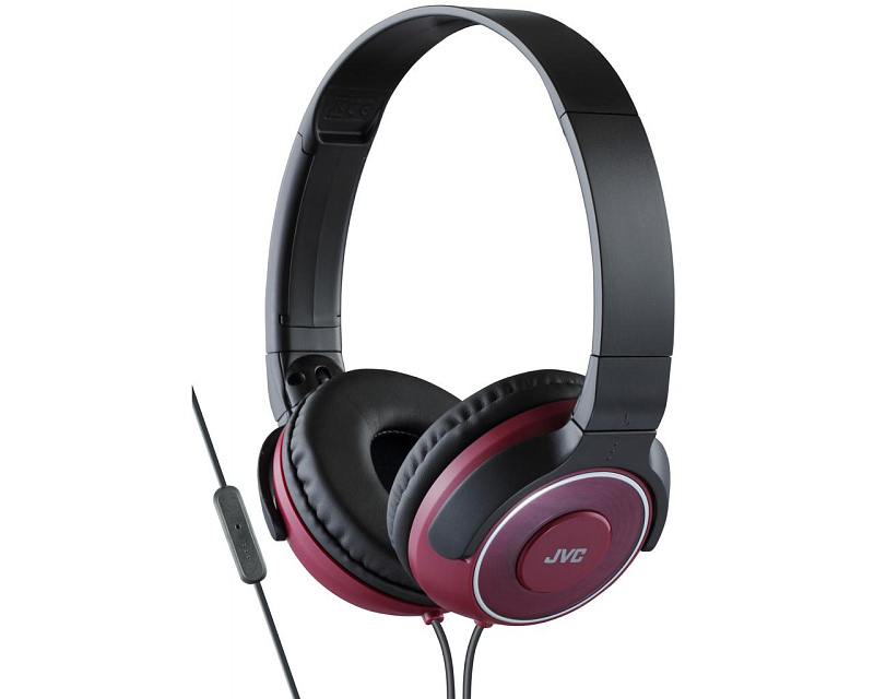 фото Наушники JVC накладные легкие, модель HA-SR225-R-E. Цвет: красный