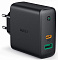 Сетевое зарядное устройство AUKEY Dual-Port 60W PD Wall Charger with Dynamic Detect Black