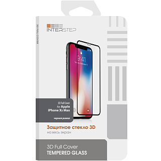 Защитное стекло 3D Full Cover для iPhone XS Max, с черной рамкой