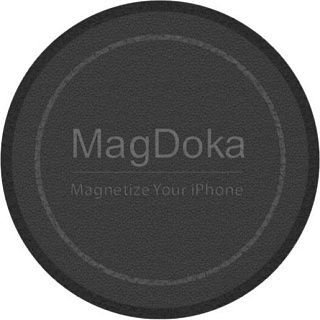 Магнитное крепление SwitchEasy MagDoka Mounting Disc для зарядного устройства Apple MagSafe. Совместим с Apple iPhone 12&11. Внешняя отделка: полиуретан. Цвет: черный