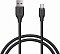 Кабель AUKEY CB-AC1, USB Type-C - USB-A 3.0, 1.2 m, чёрный
