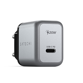 Сетевое зарядное устройство Satechi 20W USB-C PD Wall Charger. Цвет серый космос