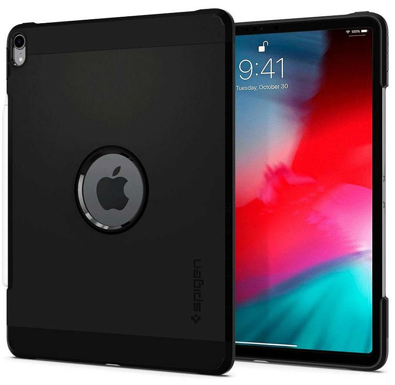фото Чехол - накладка Spigen Tough Armor, black - iPad Pro 12.9" 2018