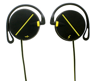 Проводные наушники клипсы T'nB CSSPCLIP для спорта, черно-желтые