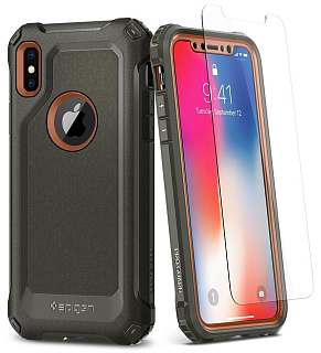 Чехол Spigen Pro Guard (057CS22651) для Apple iPhone X (Army Green)