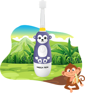 Зубная щетка «Обезьянка» Megaten Kids Sonic