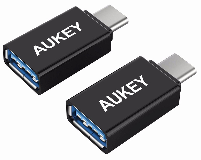 фото Переходник AUKEY USB C Adapter, Type C to USB 3.0 Adapter (2-Pack)