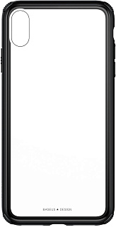 Чехол Baseus See-through glass protective case For iP Xs Max Black
