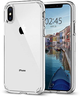 Чехол Spigen Ultra Hybrid, crystal clear - iPhone XS/X