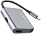 Переходник Baseus Enjoyment series Type-C to HDMI+USB3.0 HUB Adapter Gray